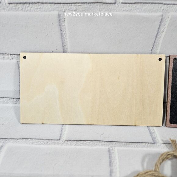 2PK rustic Wooden Sign Let's Keep The DUMBF@CKERY To A Min. for Home Office Work - Picture 5 of 5